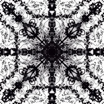 Abstract style pattern - symmetry shape pattern background Stock Illustration