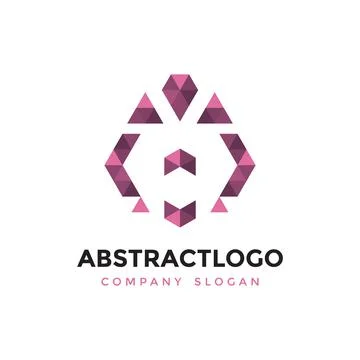 Abstract Stylish Lion face creative modern Logo for corporate identity Stock Illustration