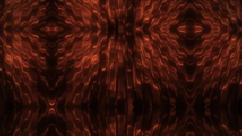 Abstract stylish sci-fi wavy futuristic animated top glowing bright orange bl Stock Footage 261992627