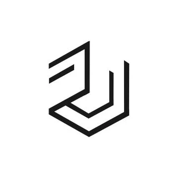 Abstract stylish square storage box logo design vector illustration Stock Illustration