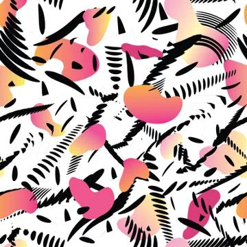 Abstract stylish texture with splatter. Artistic drawn background Stock Illustration