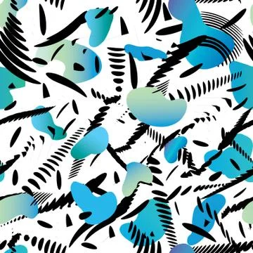 Abstract stylish texture with splatter. Artistic drawn background Illustrazione stock