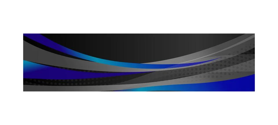 Abstract stylish wave header design background Stock Illustration