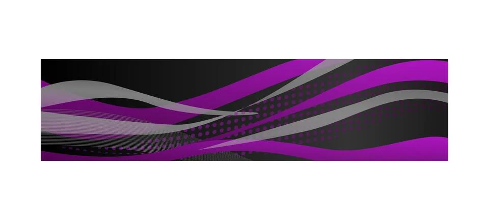 Abstract stylish wave header design vector Stock Illustration