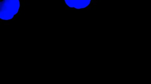 Abstract stylized Blue ink drop in water on a black background V11 Stock Footage 87568715