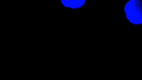 Abstract stylized Blue ink drop in water on a black background V13 Stock Footage 87568718