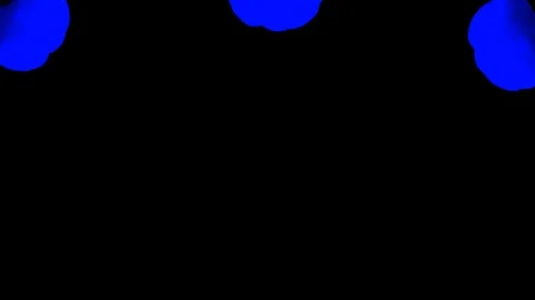 Abstract stylized Blue ink drop in water on a black background V22 Stock Footage 87568748