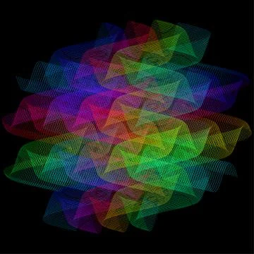 Abstract stylized lines, vector 스톡 일러스트