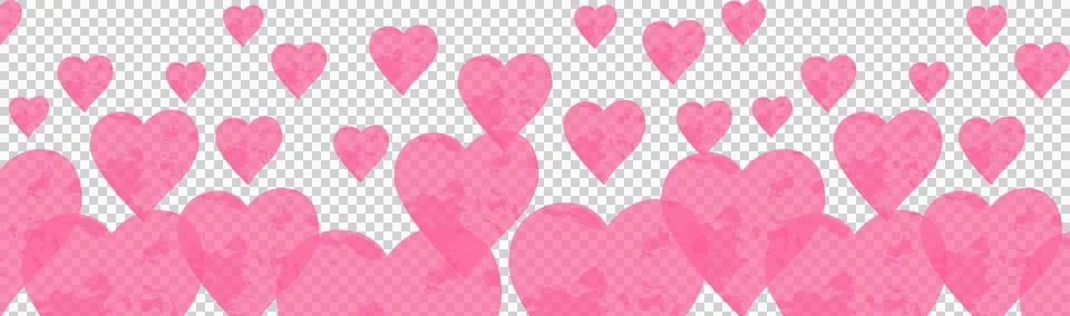 Abstract stylized pink hearts pattern is being featured in flat design on Stock Illustration