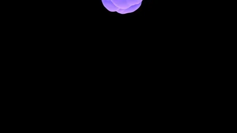 Abstract stylized Purple ink drop in water on a black background V3 Stock Footage 87565456