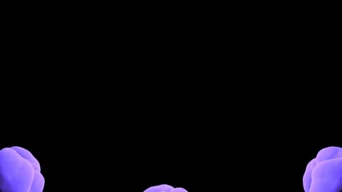 Abstract stylized Purple ink drop in water on a black background V23 Stock Footage 87603817