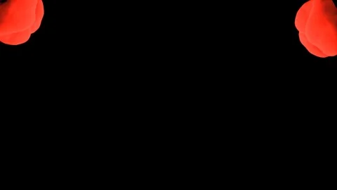 Abstract stylized Red ink drop in water on a black background V12 Stock Footage 87568769