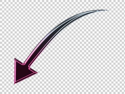 Abstract of a stylized red lightning bolt striking a dark gray target shape Stock Illustration