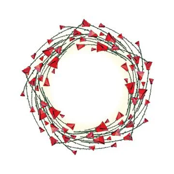 Abstract stylized roses frame. Vector flowers background Stock Illustration