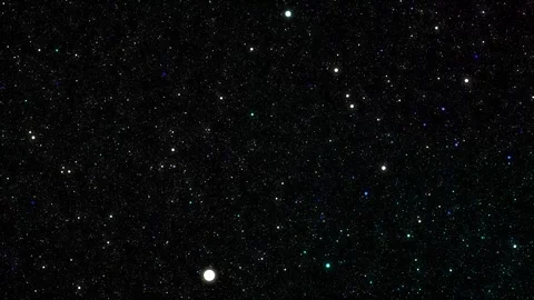 Abstract stylized simple cartoon space with milions of stars. Small balls Stock Footage 280945332