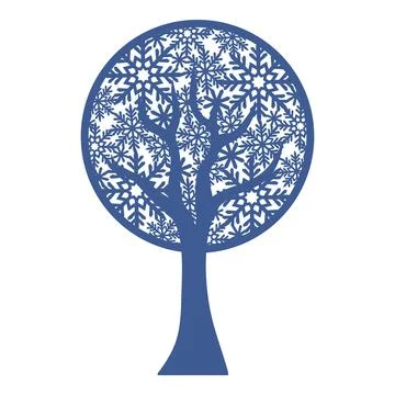 Abstract stylized tree.  Stock Illustration