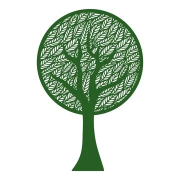 Abstract stylized tree.  Stock Illustration