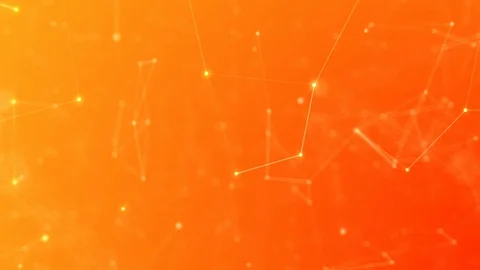 Abstract Subtle Orange Plexus Background Loop for Technology, Science, Data Video stock 96220990