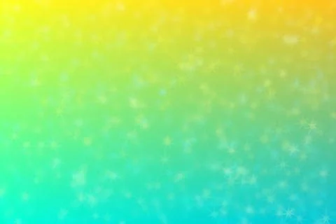 Abstract summer background. Blue to yellow gradient with star shaped spots. Stock Illustration