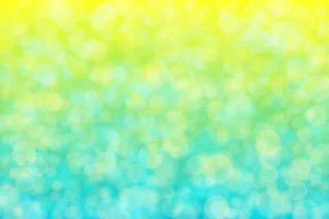 Abstract summer background. Blue to yellow gradient with circle shaped spots. Stock Illustration