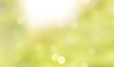 Abstract summer background. Green background with defocused light. Stock Photos