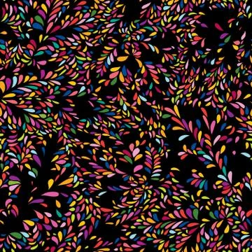 Abstract summer floral spot pattern Leaves seamless texture. Swi Stock Illustration