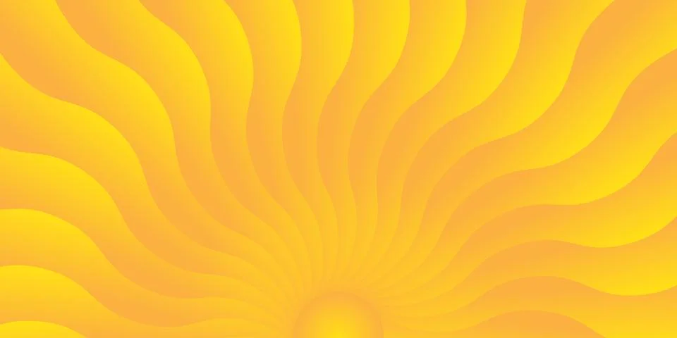 Abstract summer pattern with retro groovy waves and radial sun burst rays. .. イラスト素材