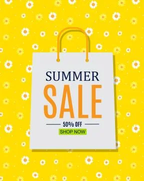 Abstract Summer Sale Background. Vector Illustration Stock Illustration