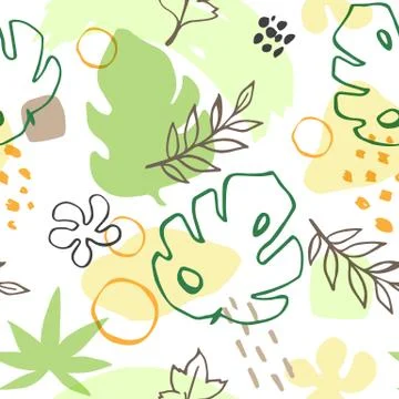 Abstract summer seamless pattern Stock Illustration