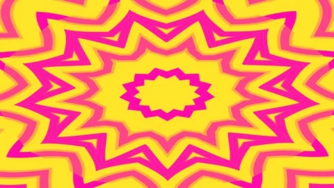 Abstract summer sun psychedelic retro neon pink, yellow background Stock Footage 301213546