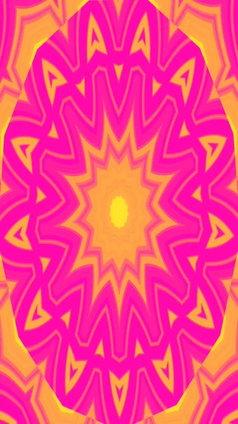 Abstract summer sun psychedelic retro neon pink, yellow background Stock Footage 301276214