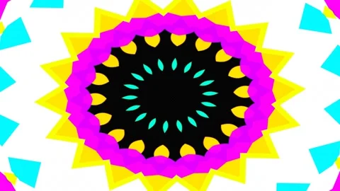 Abstract summer sun psychedelic retro neon pink, yellow background Stock Footage 318571985