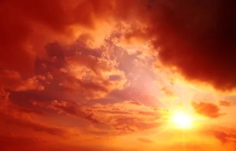 Abstract summers background, red sunset Stock Photos