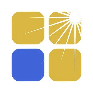Abstract Sun And Sky Logo Illustrazione stock