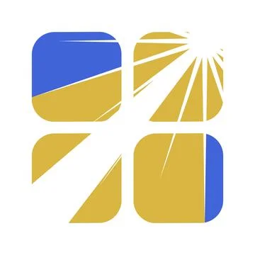 Abstract Sun And Sky Logo Stock Illustration