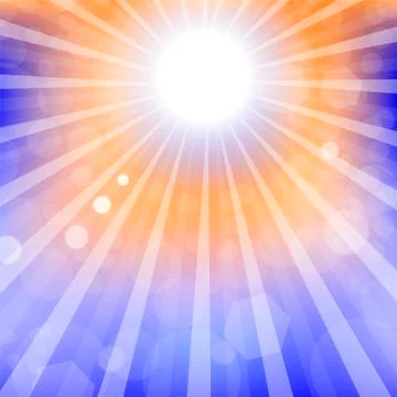 Abstract Sun Background. Summer Sky Pattern Stock Illustration