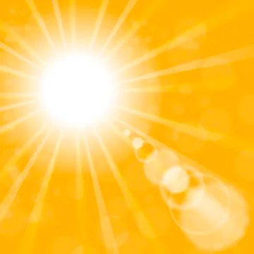 Abstract Sun Background. Yellow Summer Pattern. Stock Illustration
