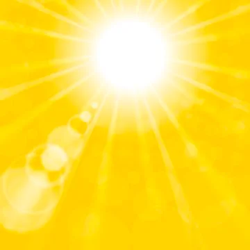 Abstract Sun Background. Yellow Summer Pattern Stock Illustration