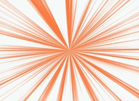 Abstract sun burst with extending rays in orange and white Stock Illustration