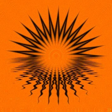 Abstract sun circle design geometric Seamless pattern background. colored cir Illustrazione stock