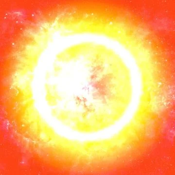 Abstract sun. Elements of the cosmos. Orange yellow texture Illustrazione stock