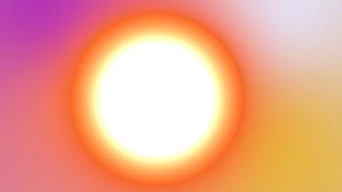 Abstract sun graphic with vibrant gradient background Stock Illustration
