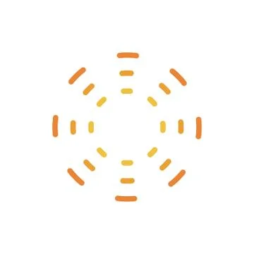 Abstract sun icon Stock Illustration