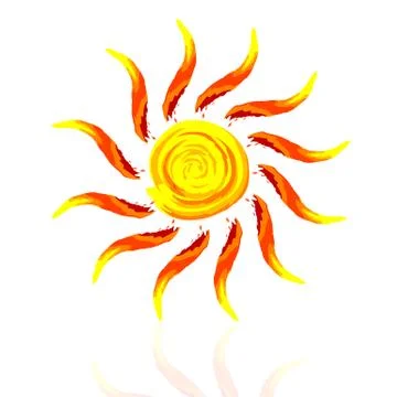 Abstract sun Stock Illustration