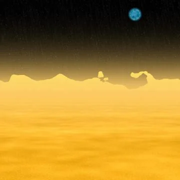 Abstract sun landscape generated hires background Stock Illustration