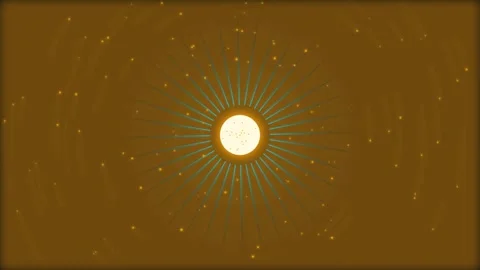 Abstract sun motion background with glowing golden sparkles and radiant lig.. Stock-Footage 342440280