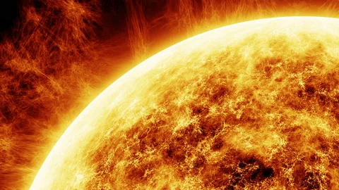 Abstract sun or star close up animation Stock Footage 201667618