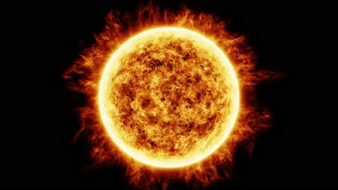 Abstract sun or star close up animation Stock Footage 201668599