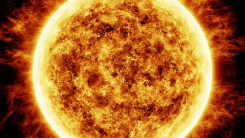 Abstract sun or star close up animation Stock Footage 201669020