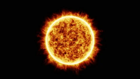 Abstract sun or star close up animation Stock Footage 201677034